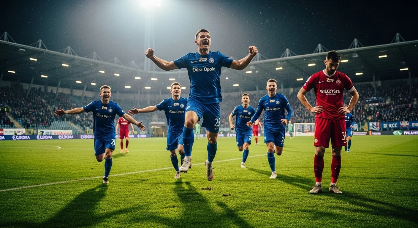 Odra Opole pokonała Wieczystą Kraków 2:0 w 12. kolejce Betclic 1 Ligi