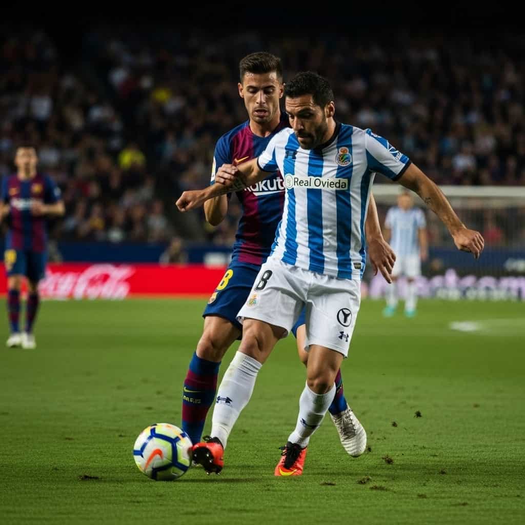 Santi Cazorla wraca do gry w meczu Real Oviedo przeciwko FC Barcelona