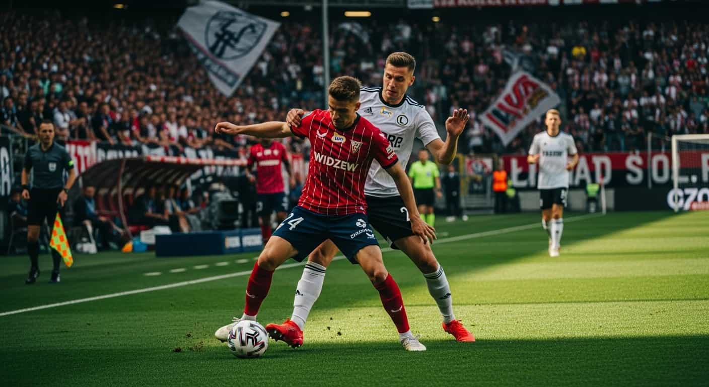 Widzew Łódź podejmuje Legię Warszawa w polskim klasyku Ekstraklasy
