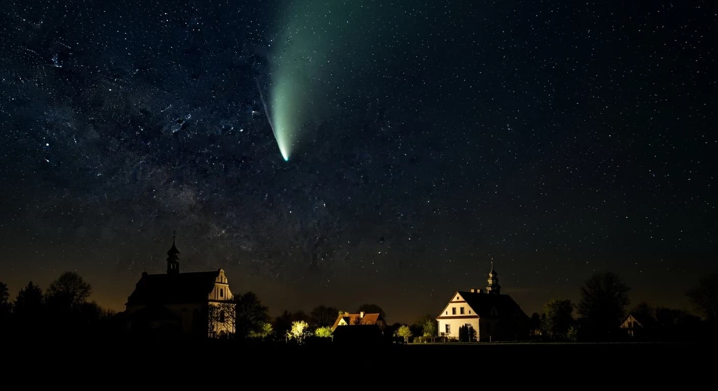 Kometa Lemmon rozświetli polskie niebo - niezwykłe zjawisko astronomiczne już dziś wieczorem