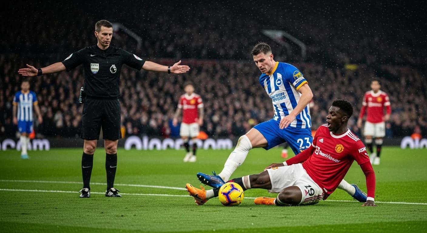 Manchester United pozbawiony rzutu karnego przeciwko Brighton pomimo wyraźnego faulu na Amadzie
