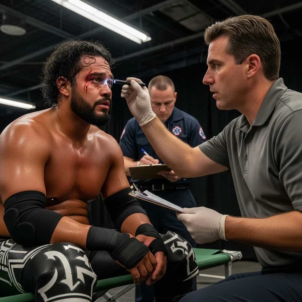 Gwiazda WWE Jey Uso w protokole wstrząśnienia mózgu po walce na Wrestlepalooza