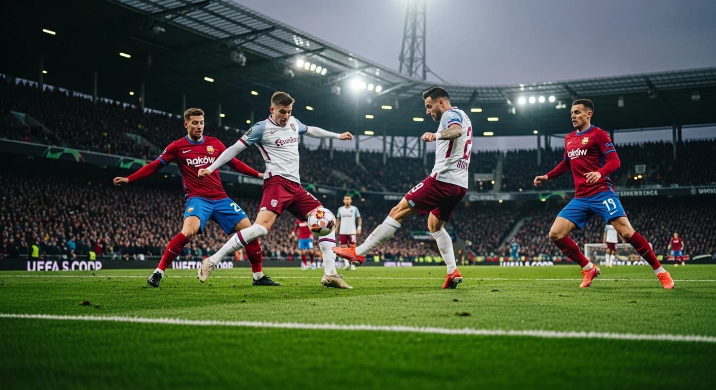 Sparta Praga podejmuje Raków Częstochowa w kluczowym meczu Ligi Konferencji