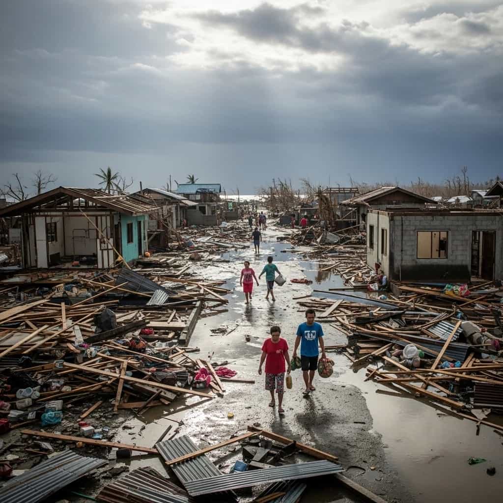 Burza tropikalna Bualoi sieje zniszczenie na Filipinach - rośnie bilans ofiar