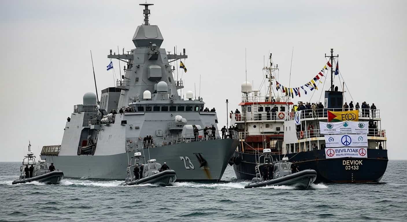 Izraelska marynarka przechwytuje międzynarodową flotyllę humanitarną płynącą do Strefy Gazy