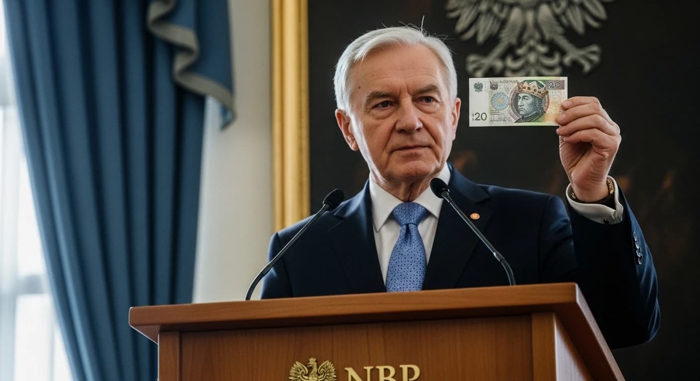 NBP wprowadza nowy banknot 20 zł z Bolesławem Chrobrym - prezes Glapiński prezentuje kolekcjonerską emisję