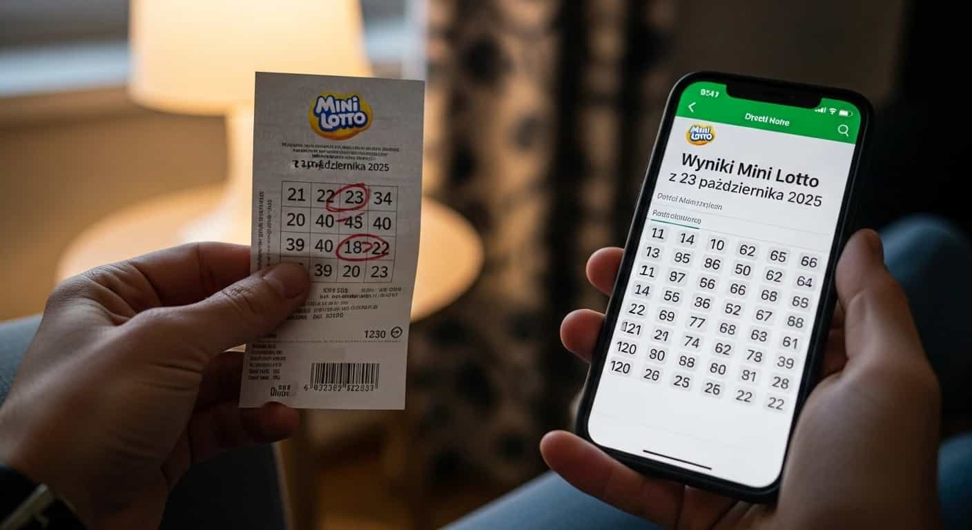 Wyniki Mini Lotto z 23 października 2025 - sprawdź zwycięskie numery