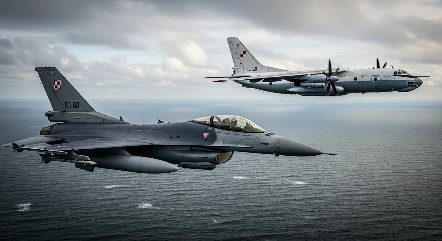 Polskie myśliwce przechwyciły rosyjski samolot rozpoznawczy nad Bałtykiem