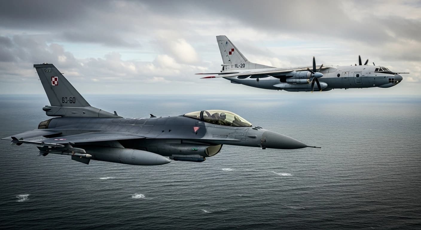 Polskie myśliwce przechwyciły rosyjski samolot rozpoznawczy nad Bałtykiem