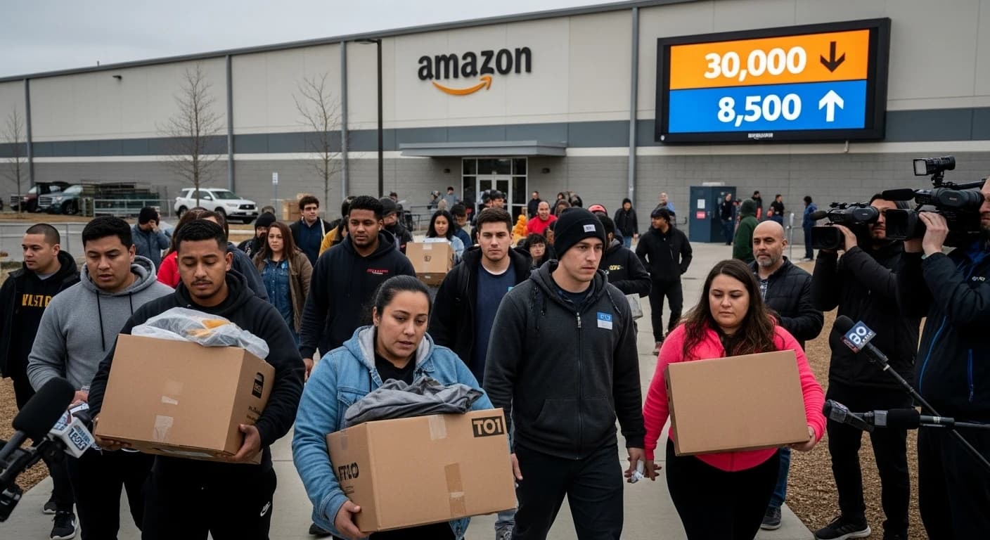 Amazon rozpoczyna masowe zwolnienia 30 tysięcy pracowników - w Polsce rekrutacja na 8,5 tys. stanowisk