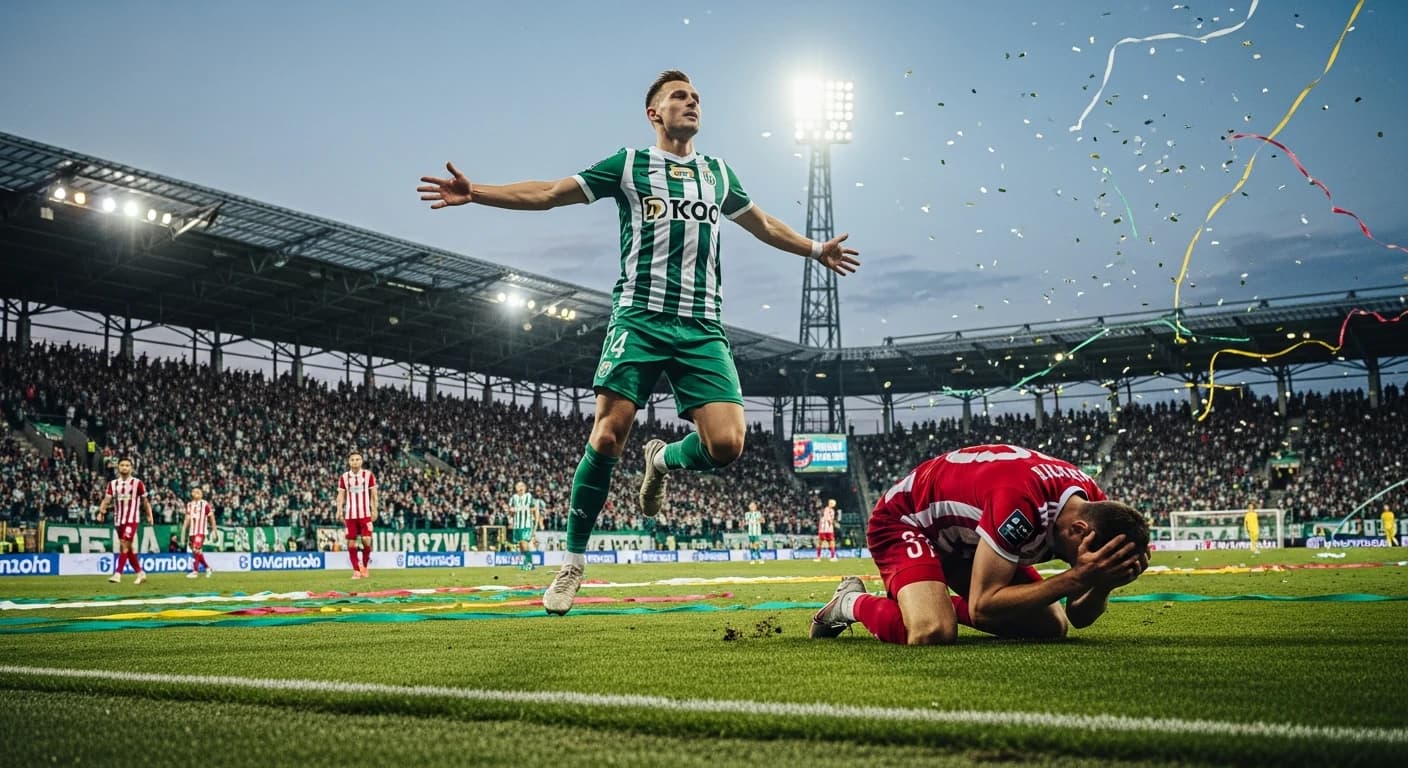 Miedź Legnica pokonuje Wieczystą Kraków 3:2 w dramatycznym meczu I ligi