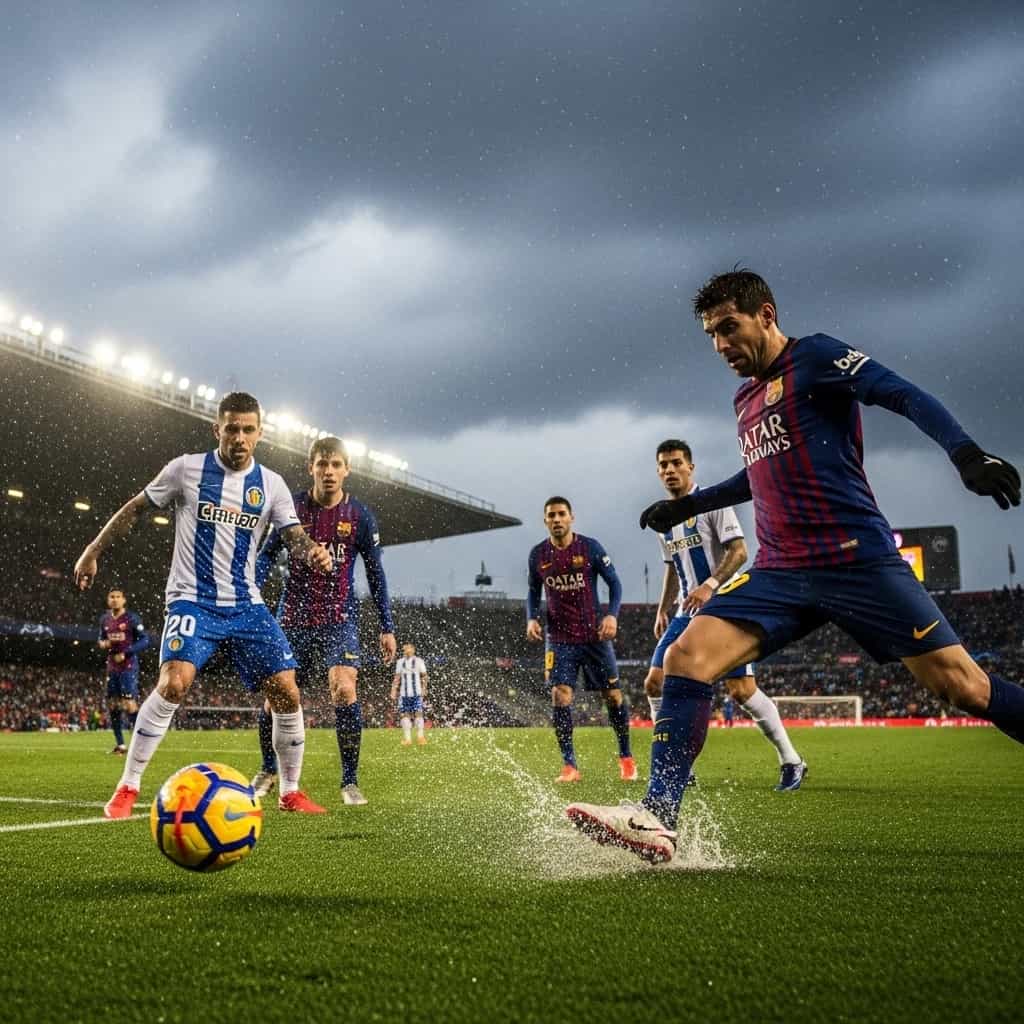 Barcelona zmierzy się z Getafe w trudnych warunkach atmosferycznych