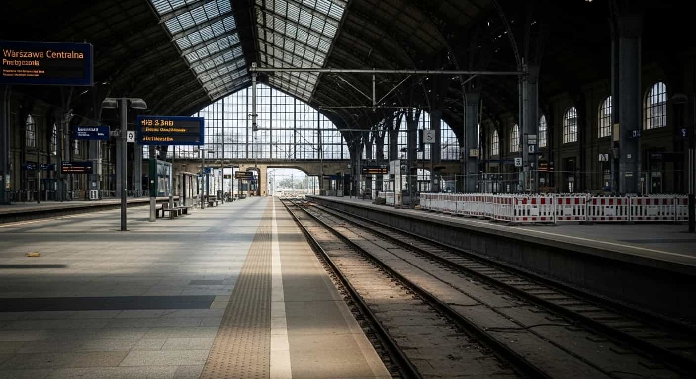 Warszawa Centralna bez pociągów przez ponad tydzień - modernizacja kluczowa dla przyszłości kolei