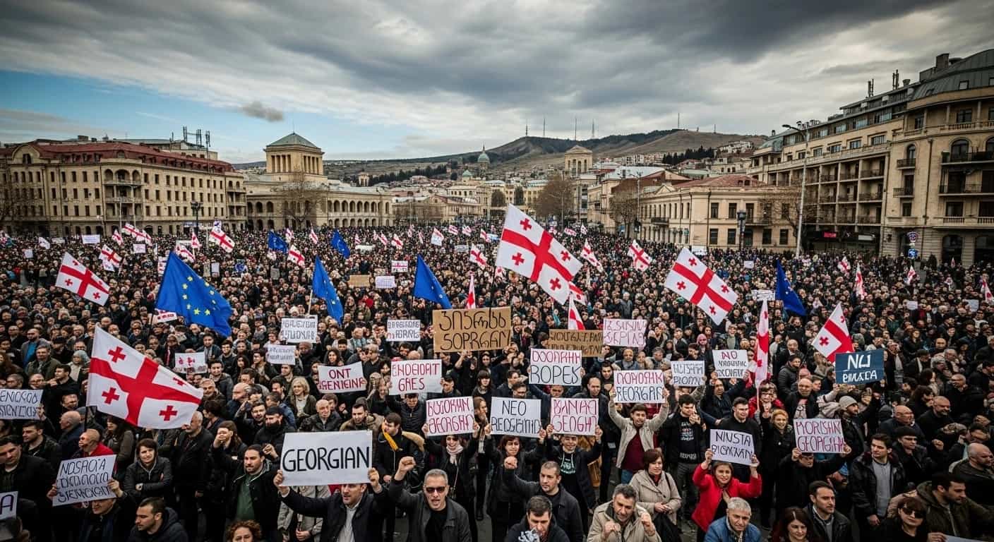 Gruzja w objęciach Kremla - masowe protesty przeciwko prorosyjskiemu kursowi władz