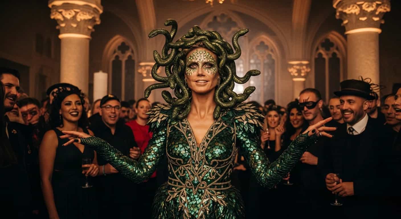 Heidi Klum jako Meduza na Halloween 2025 - królowa przebierańców znów zachwyciła fanów
