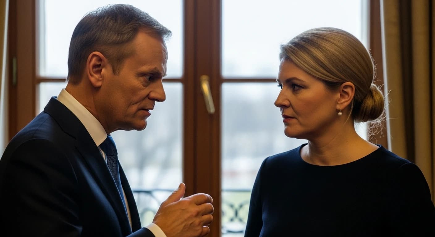 Tusk i premierka Litwy uzgadniają opóźnienie otwarcia granicy z Białorusią