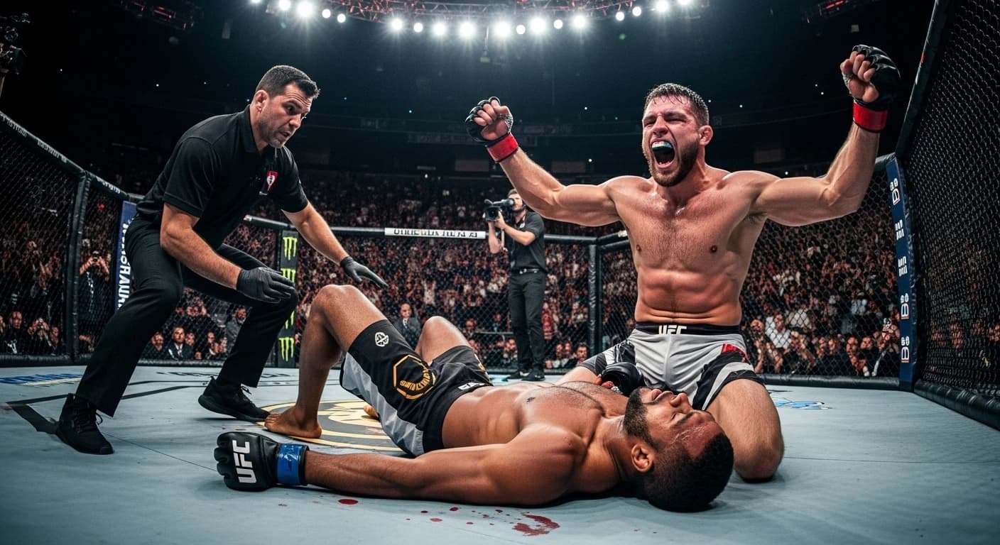 Khalil Rountree przegrywa z Jiri Prochazką po brutalnym nokaucie w trzeciej rundzie na UFC 320