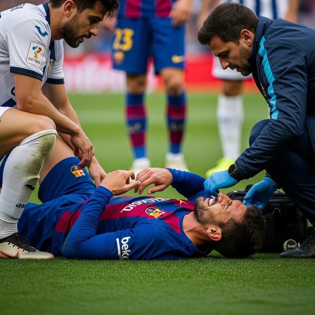 Fermín López kontuzjowany w meczu Barcelona - Getafe, czekają go badania medyczne