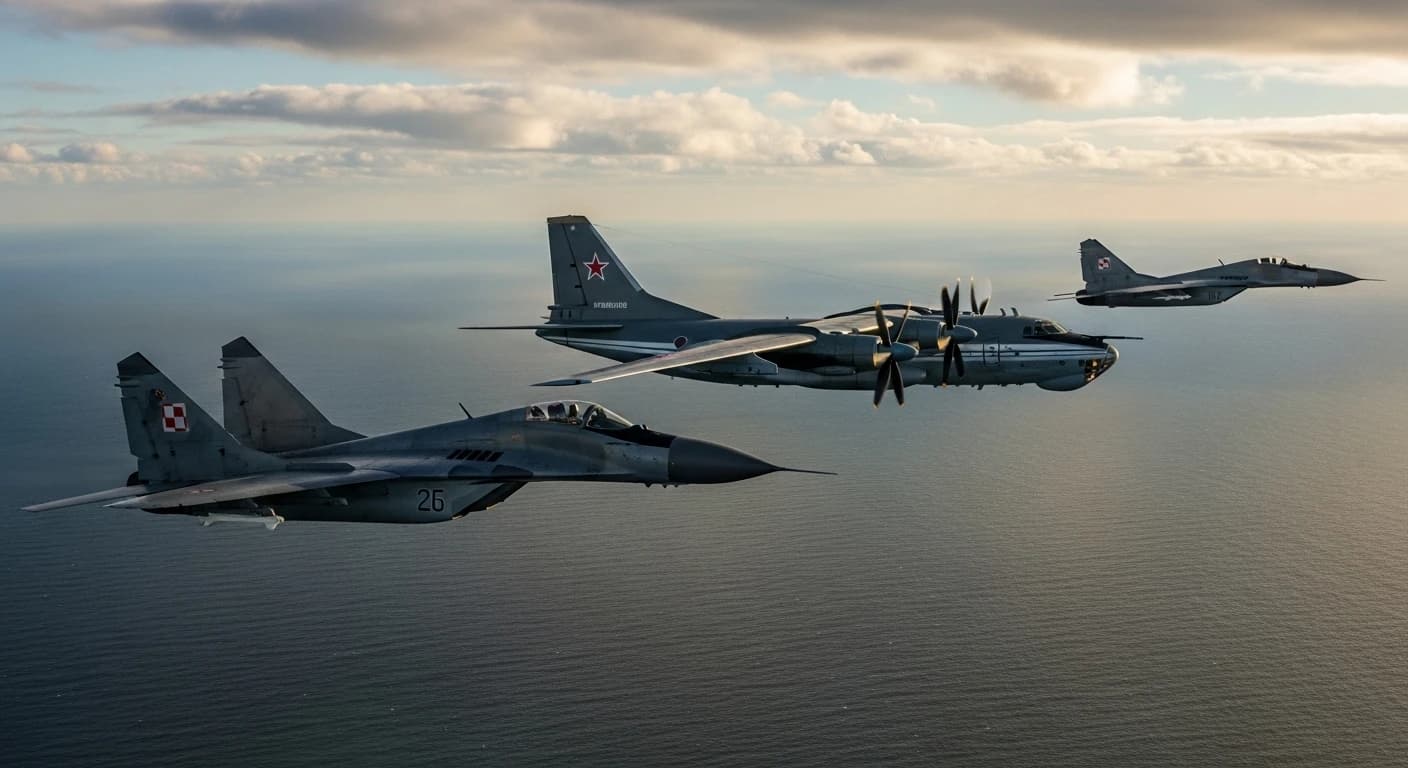 Polskie myśliwce MiG-29 przechwyciły rosyjski samolot rozpoznawczy nad Bałtykiem