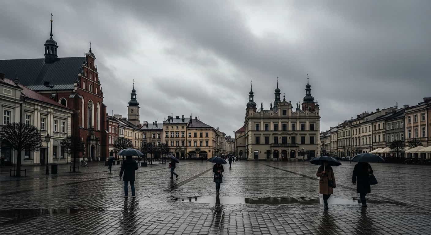 Prognoza pogody dla Rybnika - pochmurny początek tygodnia z perspektywą opadów