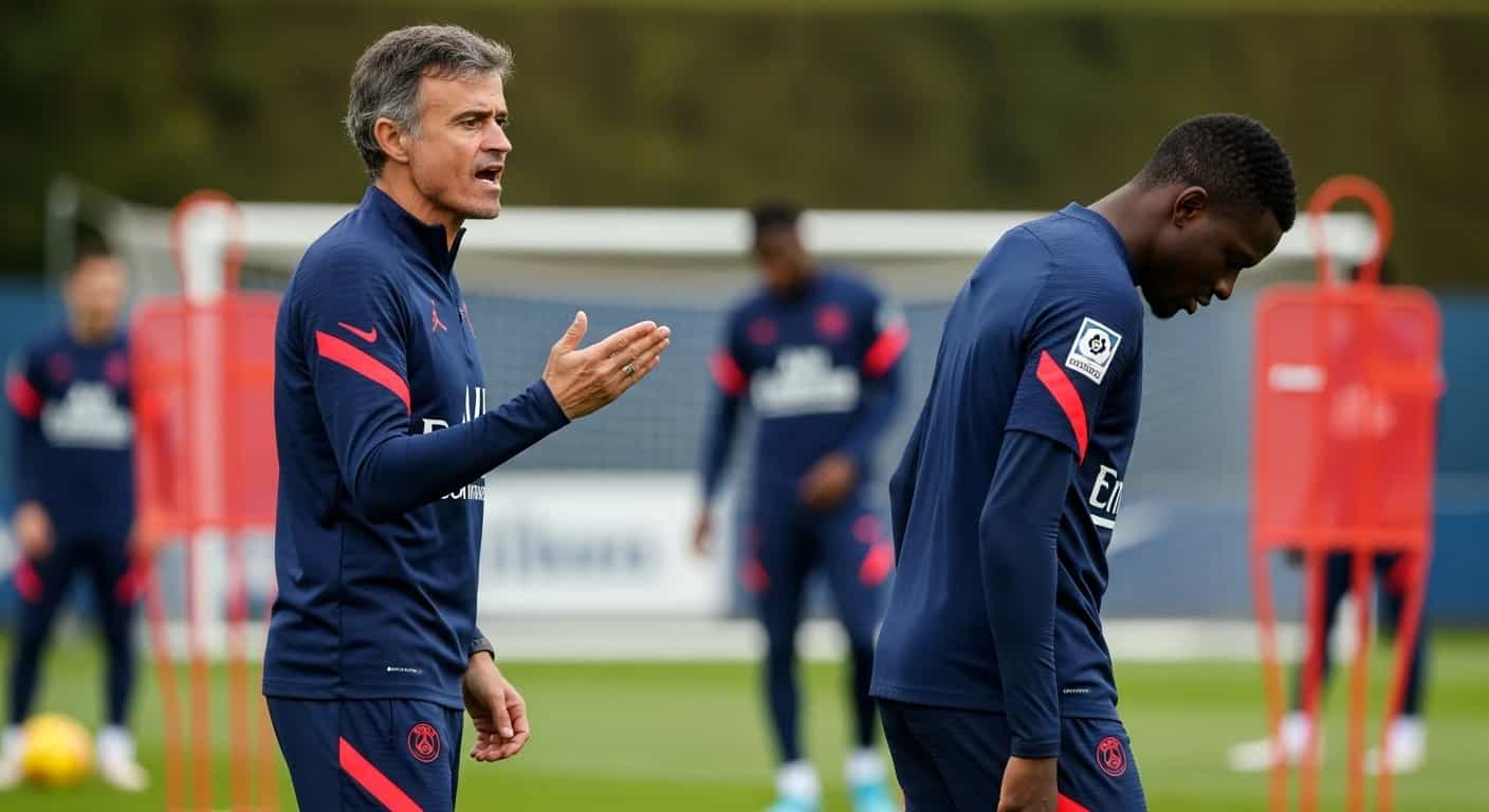 Luis Enrique wykluczył Ibrahima Mbaye z kadry PSG na mecz z Nice po słabym występie w Lorient