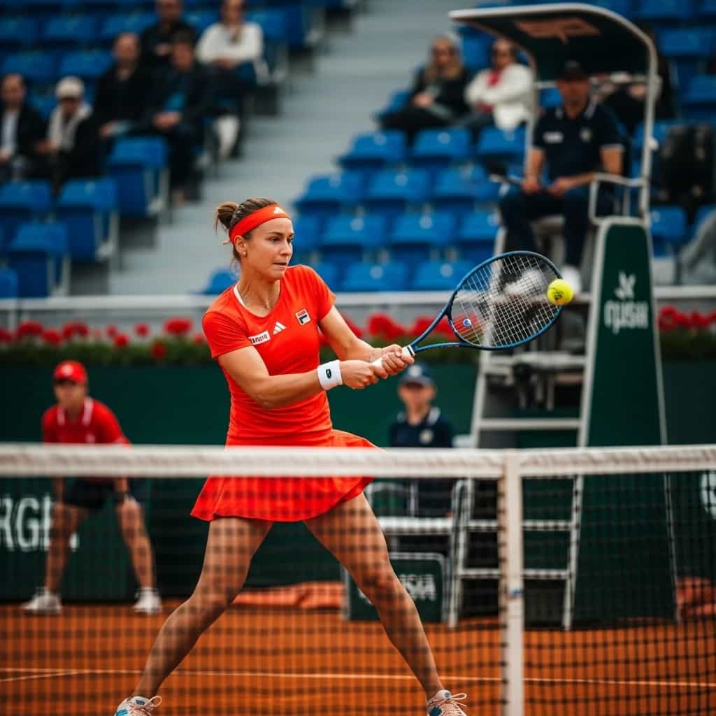 Katarzyna Kawa wygrywa pierwszego seta z Hunter w eliminacjach China Open w Pekinie