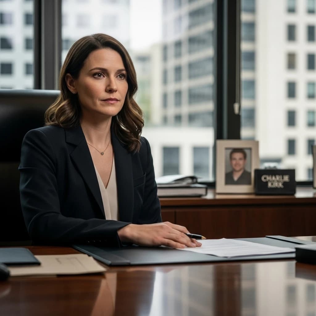 Erika Kirk przejmuje stery Turning Point USA po śmierci męża Charlie'go Kirka