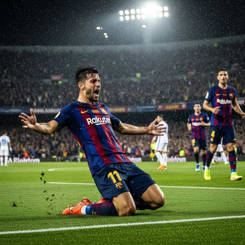 Ferran Torres błyszczy w meczu Barcelona - Getafe, podwójne trafienie daje przewagę w pierwszej połowie