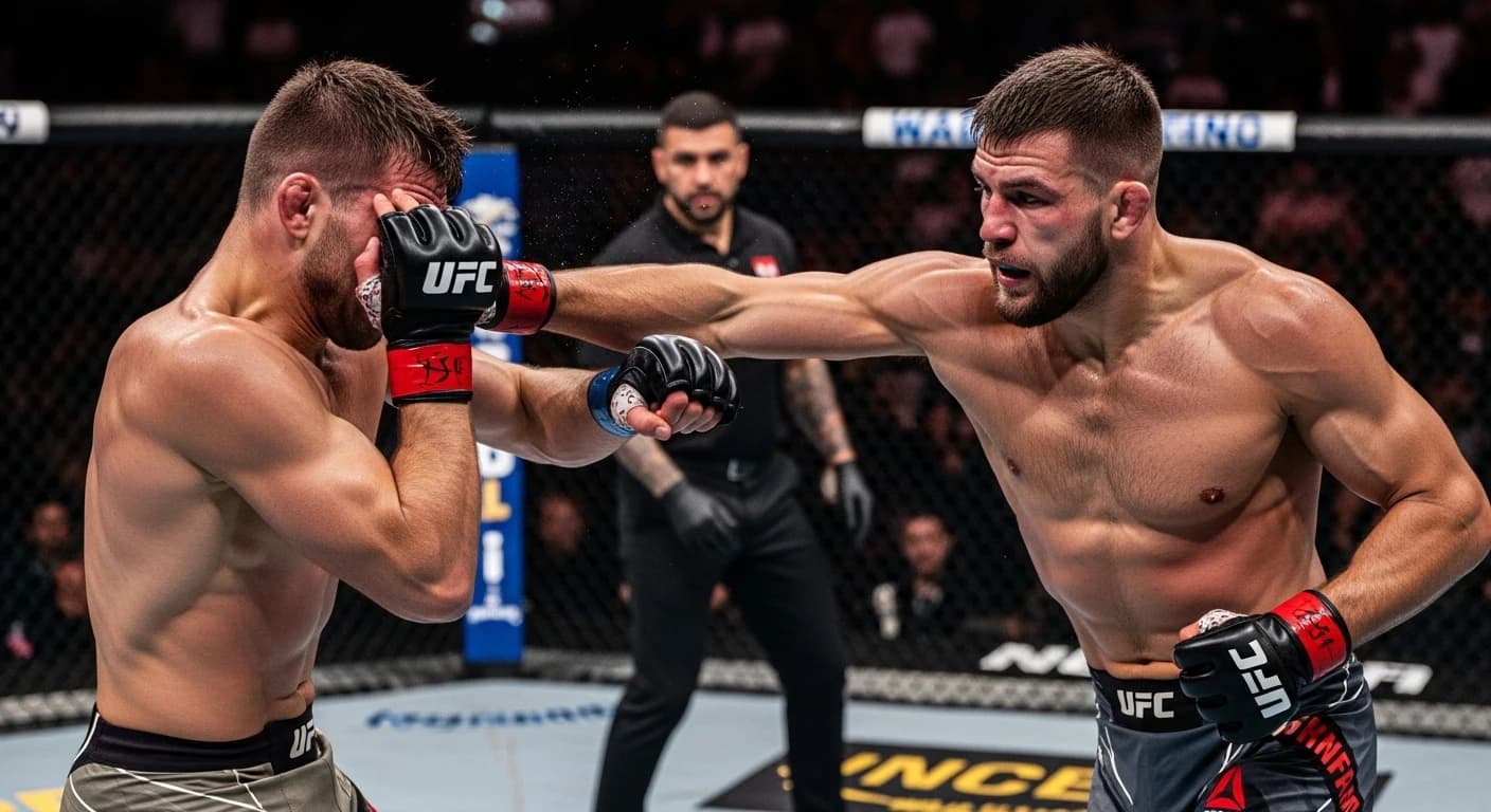 Jiří Procházka spektakularnie powrócił na UFC 320 - nokaut w trzeciej rundzie po trudnym początku walki