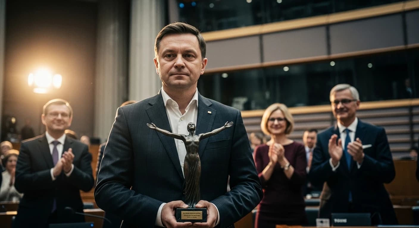 Andrzej Poczobut laureatem Nagrody Sacharowa - Parlament Europejski docenił walkę białoruskiego dziennikarza