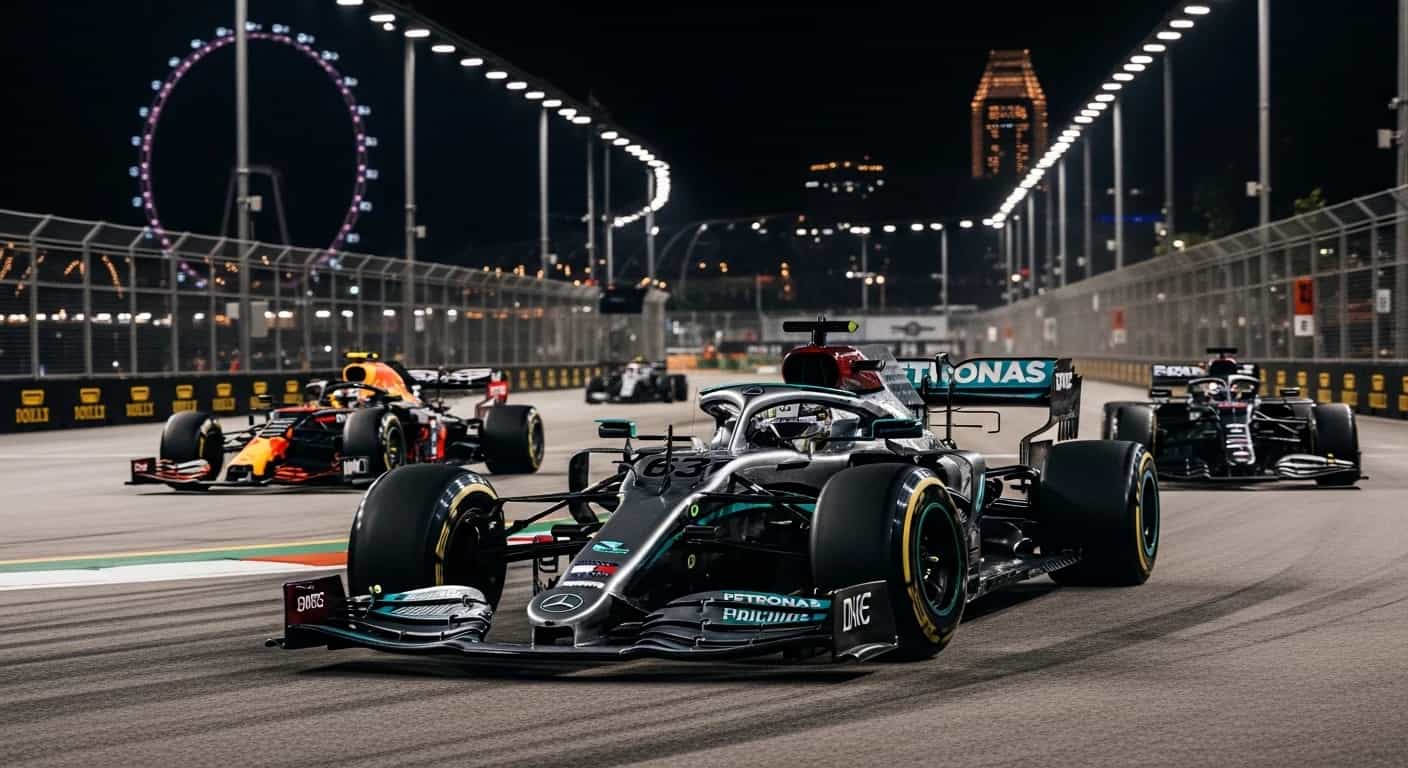 Russell zdobywa pole position w Singapurze, Verstappen wyprzedza rywali z McLarena