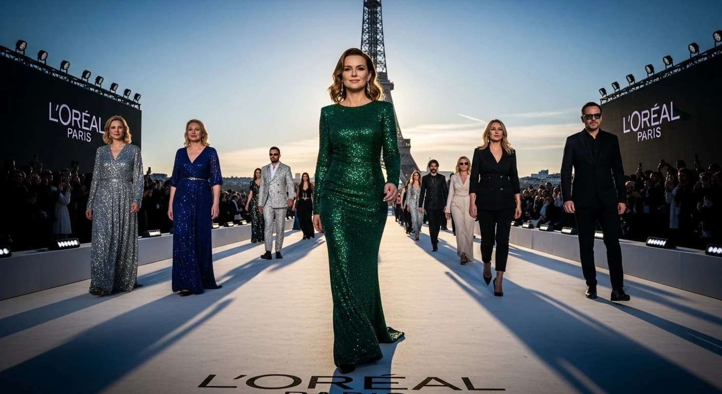 Grażyna Torbicka debiutuje na paryskim wybiegu L'Oréal Paris obok światowych gwiazd