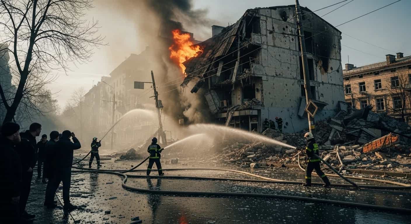 Lwów pod ostrzałem - zmasowany rosyjski atak na zachodnią Ukrainę