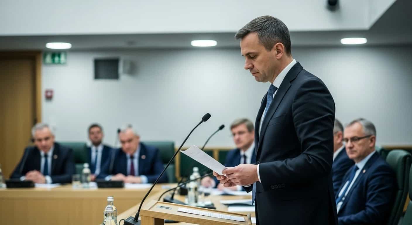 Patryk Jaskulski odczytał kontrowersyjne oświadczenie podczas komisji ds. Pegasusa