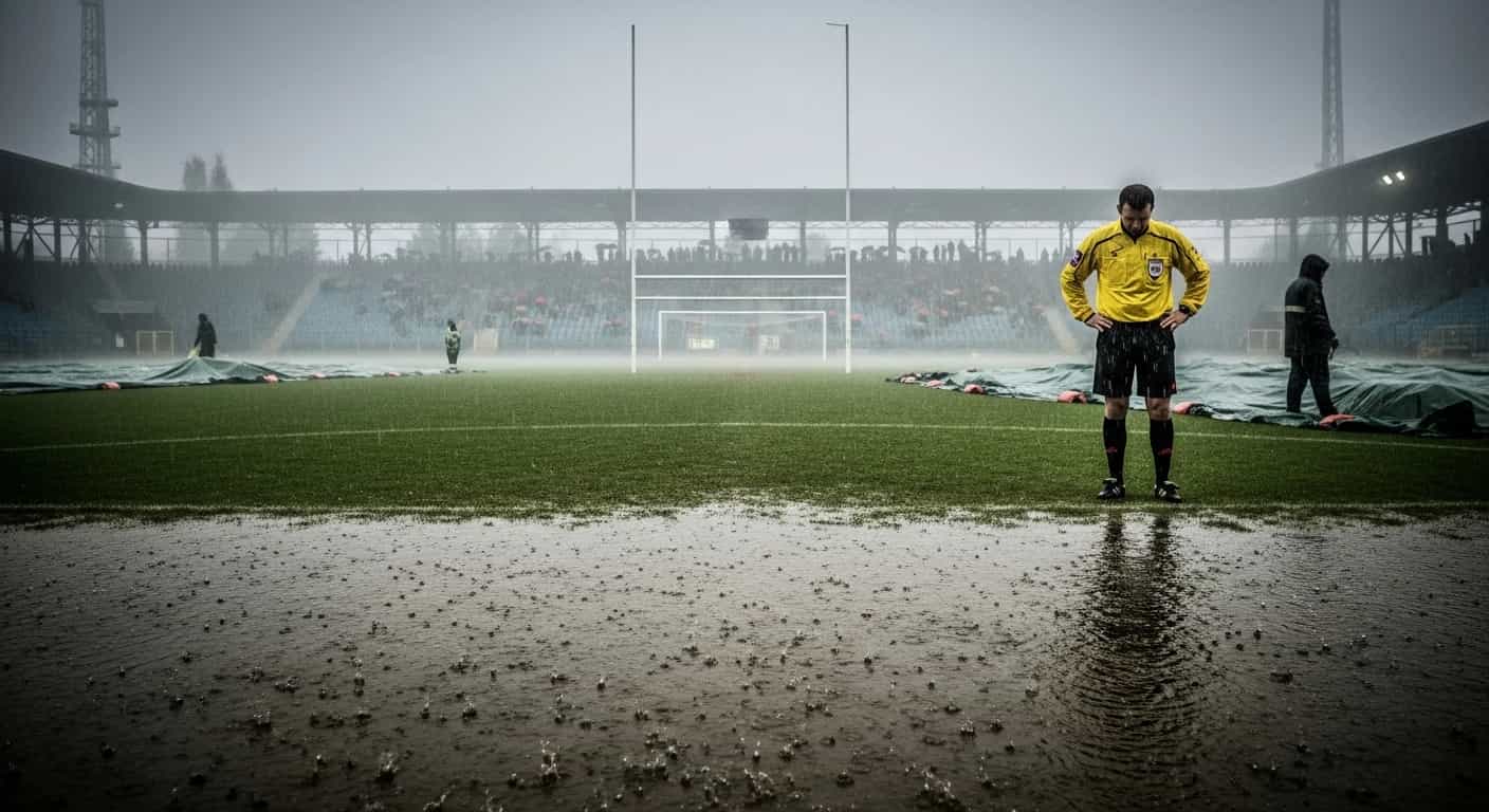 Puszcza Niepołomice kontra Stal Mielec - mecz pierwszej ligi odwołany z powodu złych warunków pogodowych