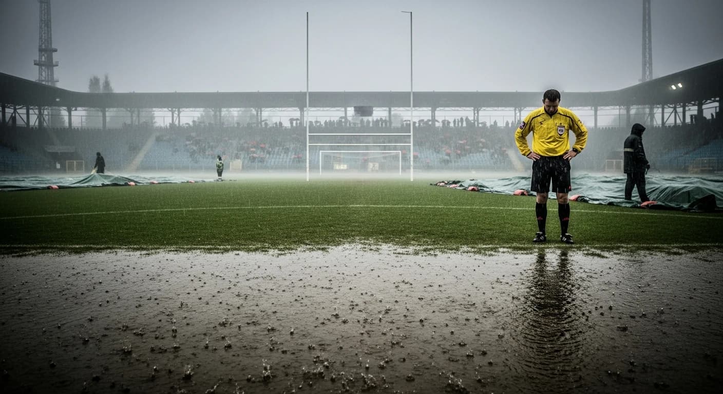 Puszcza Niepołomice kontra Stal Mielec - mecz pierwszej ligi odwołany z powodu złych warunków pogodowych