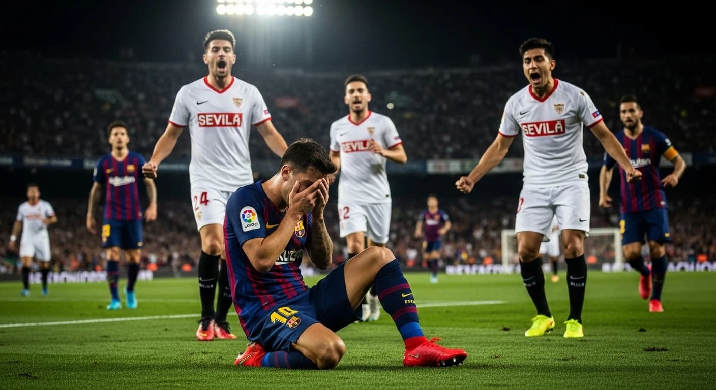 Barcelona przegrywa z Sevillą 2-1 w dramatycznym meczu LaLiga