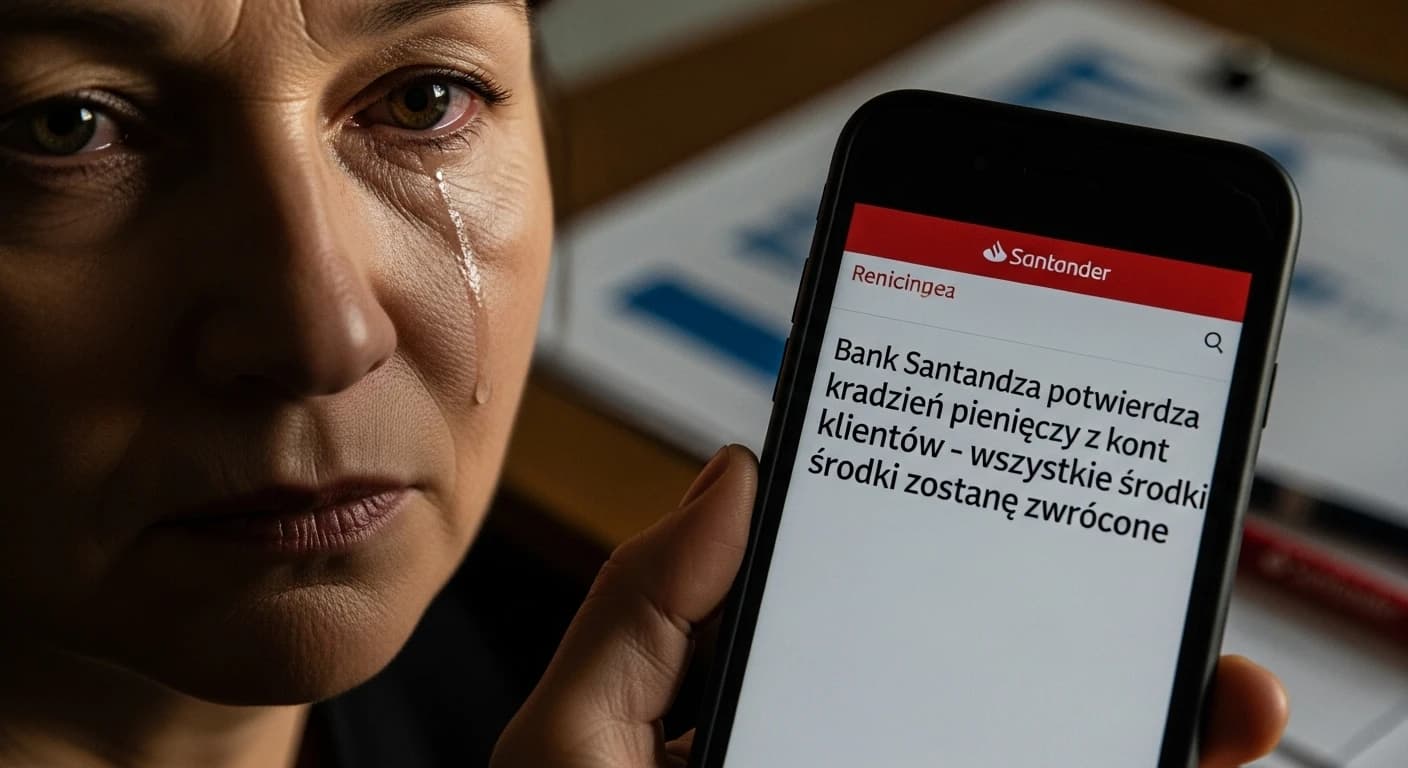 Bank Santander potwierdza kradzież pieniędzy z kont klientów - wszystkie środki zostaną zwrócone
