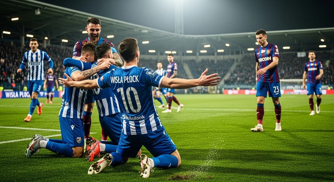 Wisła Płock pokonuje Pogoń Szczecin 1:0 w 14. kolejce PKO BP Ekstraklasy