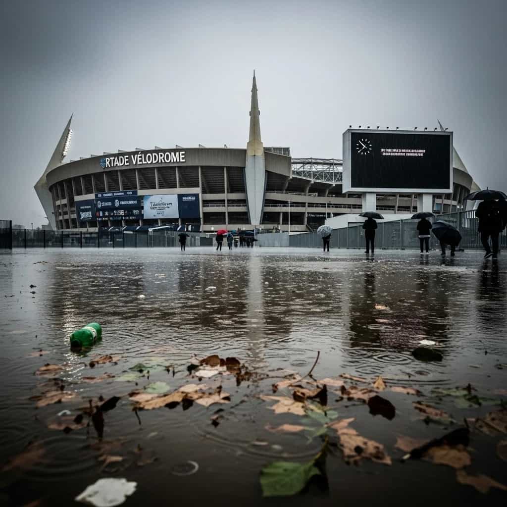 Mecz Marseille - PSG przełożony z powodu powodzi wpływa na galę Złotej Piłki