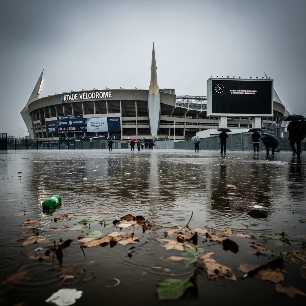 Mecz Marseille - PSG przełożony z powodu powodzi wpływa na galę Złotej Piłki