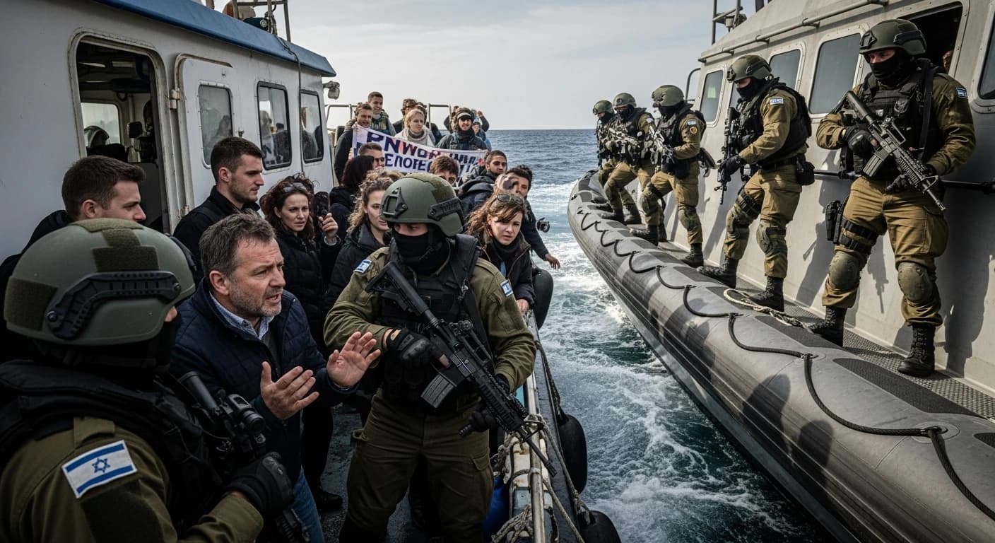Poseł Sterczewski i polscy aktywiści zatrzymani przez izraelską marynarkę podczas misji humanitarnej do Gazy