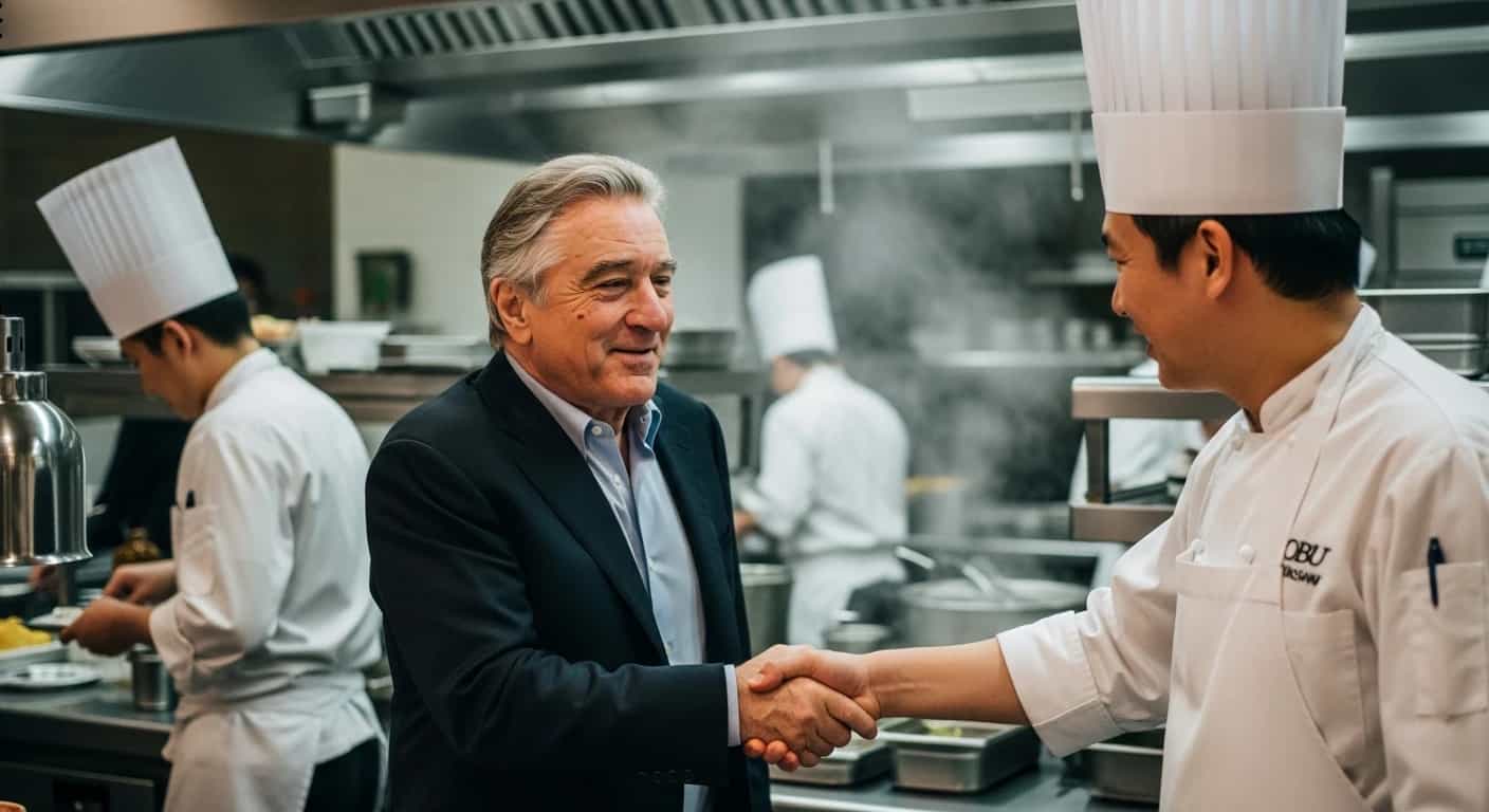 Robert De Niro odwiedził Warszawę z okazji jubileuszu restauracji Nobu