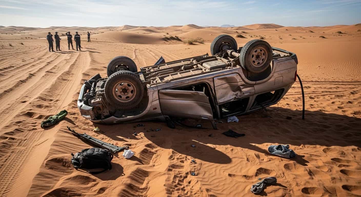 Tragiczny wypadek w Maroku - dwóch Polaków zginęło po przewróceniu się samochodu na wydmach