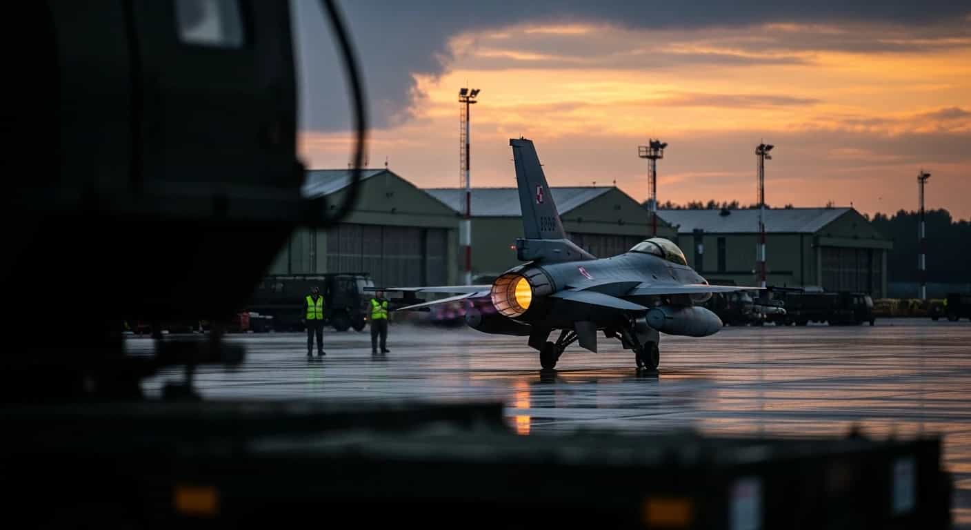 Polskie myśliwce w akcji po rosyjskich atakach na Ukrainę - zamknięto lotniska w Radomiu i Lublinie