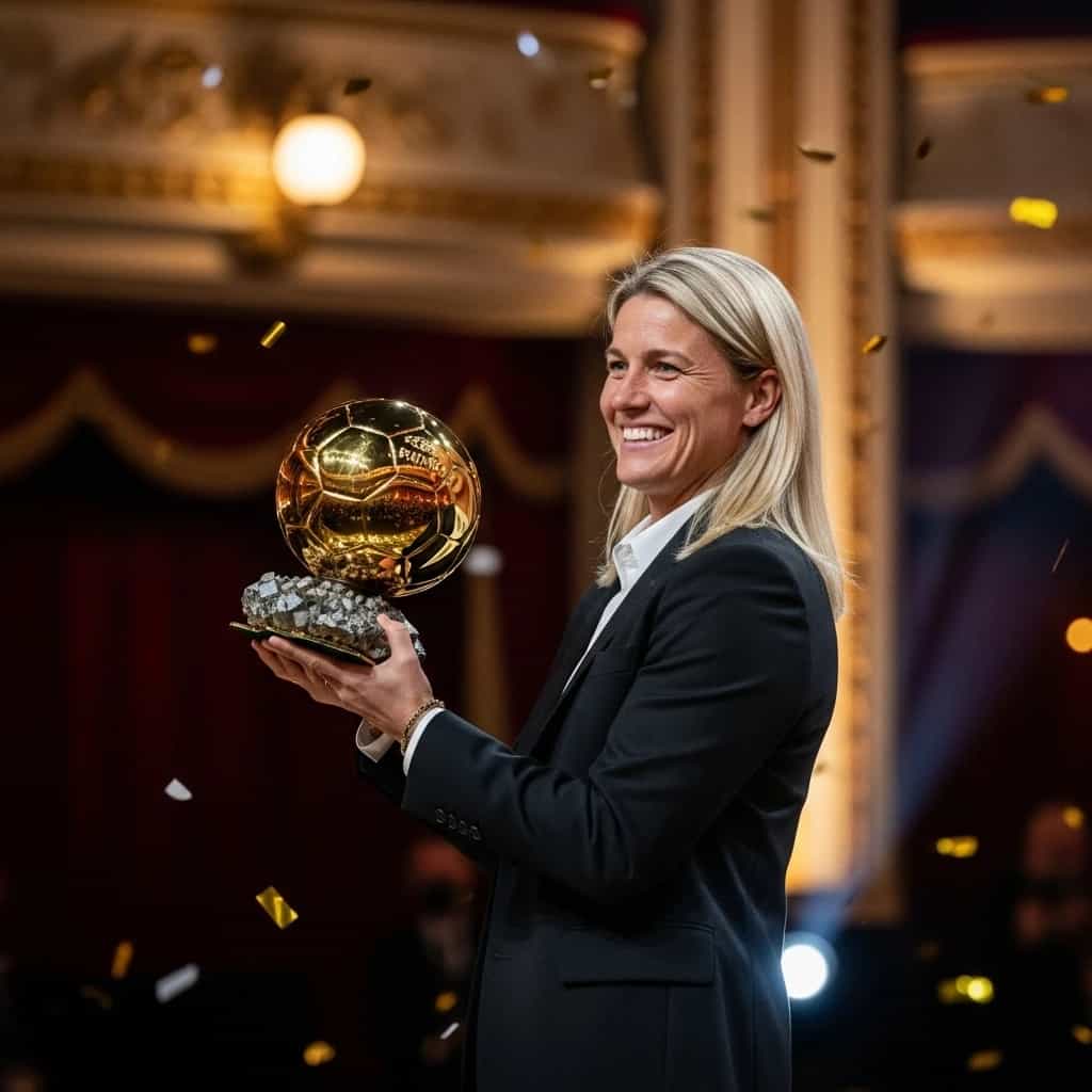 Sarina Wiegman triumfuje na Ballon d'Or 2025 - holenderska selekcjonerka otrzymuje prestiżową nagrodę Johan Cruyff Trophy