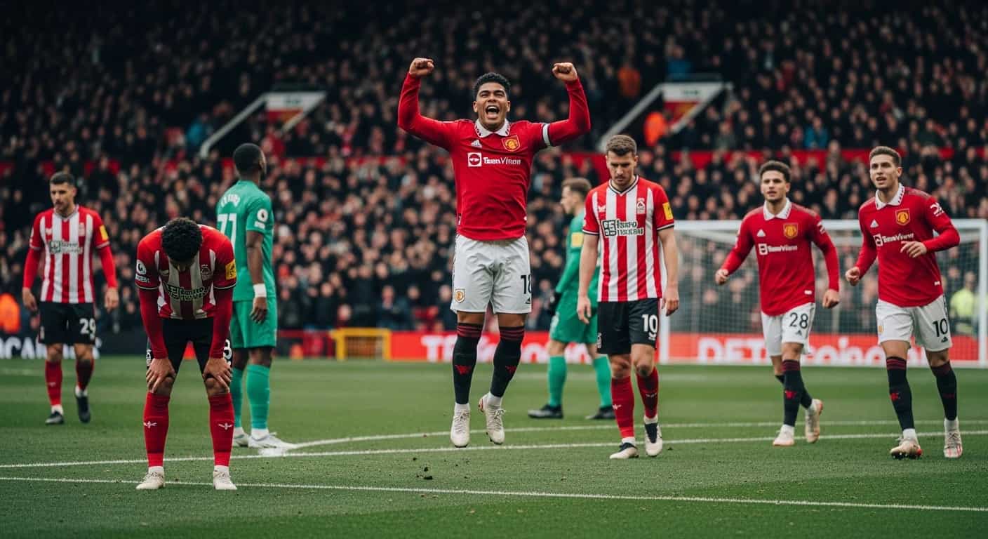 Nottingham Forest przegrywa z Manchesterem United po golu Casemiro