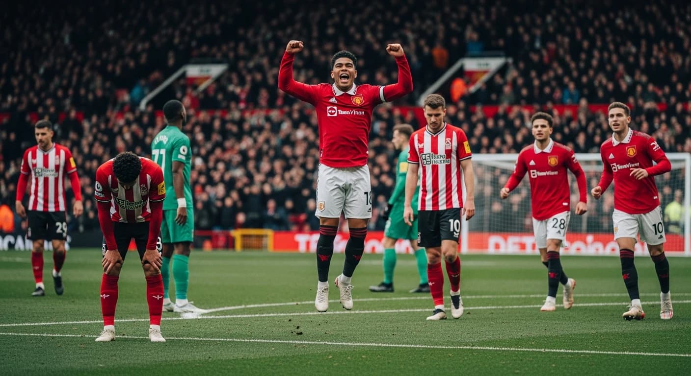 Nottingham Forest przegrywa z Manchesterem United po golu Casemiro