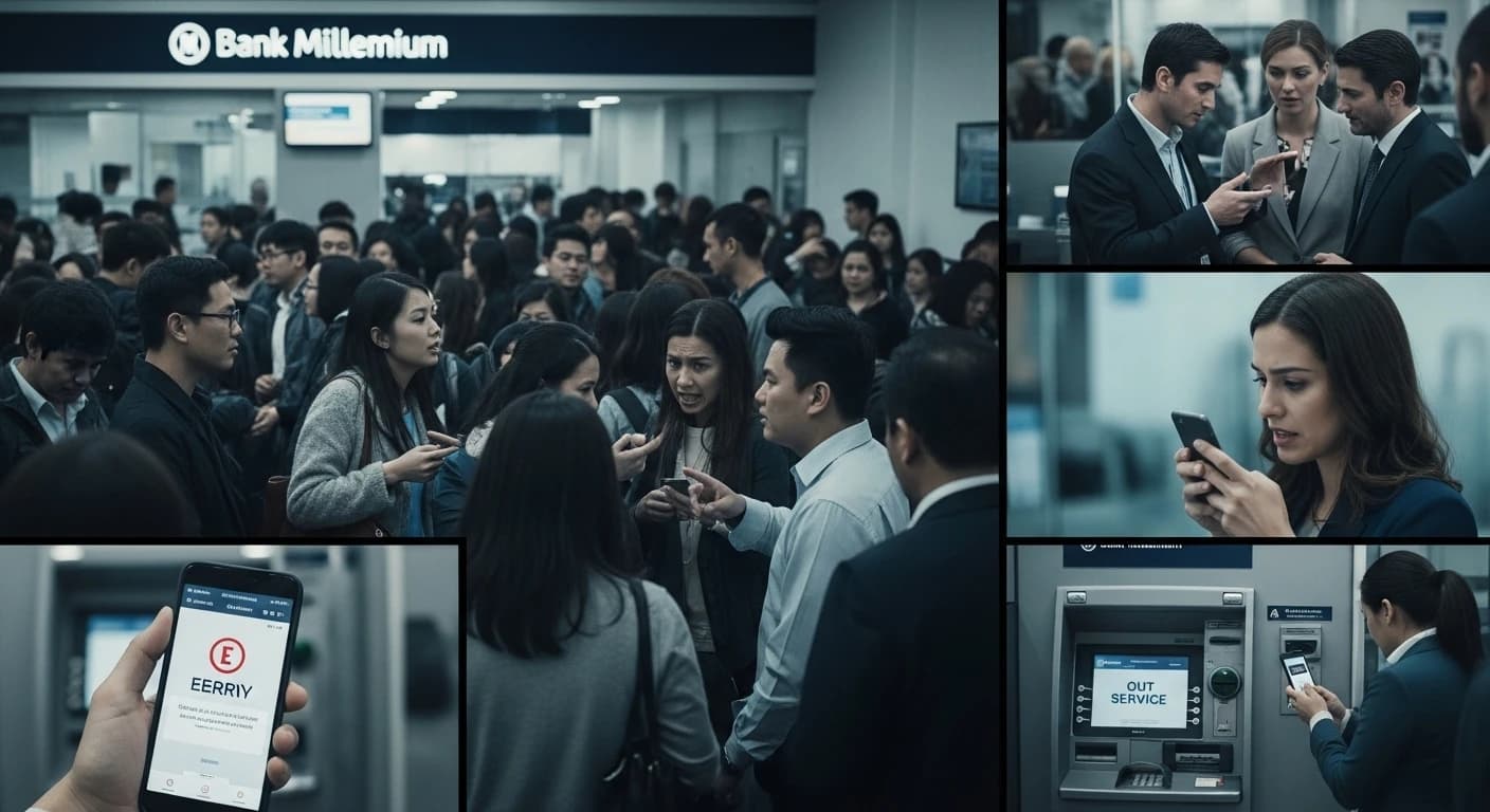 Bank Millennium z poważną awarią systemu - tysiące klientów bez dostępu do kont