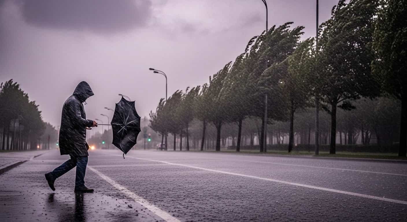 Intensywne opady i silny wiatr - prognoza pogody na piątek 24 października